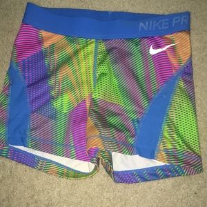 Nike | Shorts | Colorful Nike Pros | Poshmark
